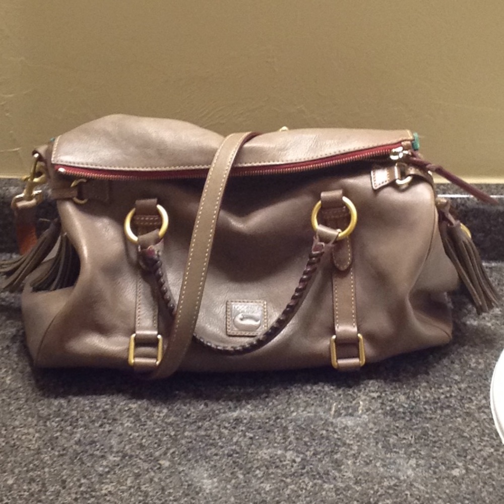 Dooney & Bourne medium Florentine satchel mushroom